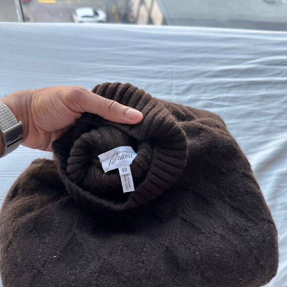 Brioni Brown Cashmere Sweater - Picture 5 of 5